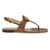 Valentino Garavani Leather thong Sandals TOBACCO