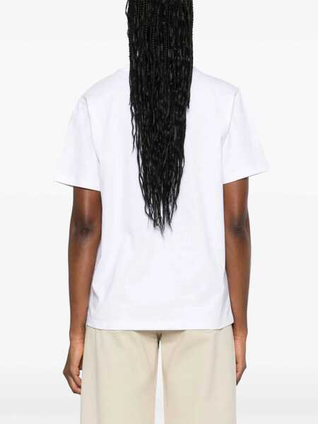 Tricouri COPERNI Logo T-shirt WHITE AND BLACK Femei (BM 19644692) 4