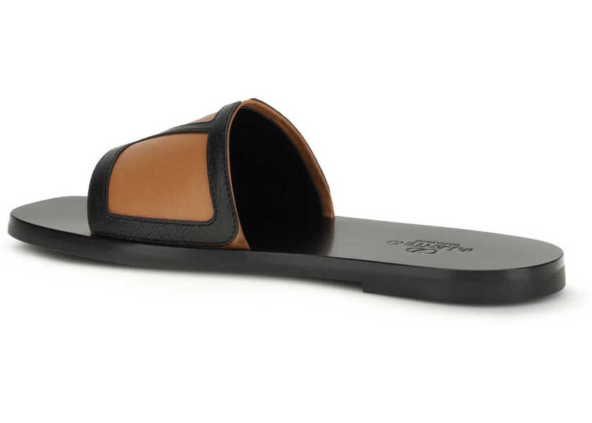 Sandale Valentino Garavani SLIDE  VG VIVA SUPERSTAR  T. 20 NERO/ROASTED PECAN Barbati (BM 19644698) 3