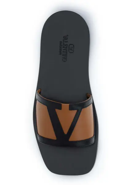 Sandale Valentino Garavani SLIDE  VG VIVA SUPERSTAR  T. 20 NERO/ROASTED PECAN Barbati (BM 19644698) 4