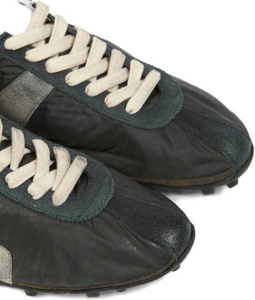 Sneakers Maison Margiela Nylon Sprinters Sneakers DUSTY GREEN/BLACK Barbati (BM 19644713) 4