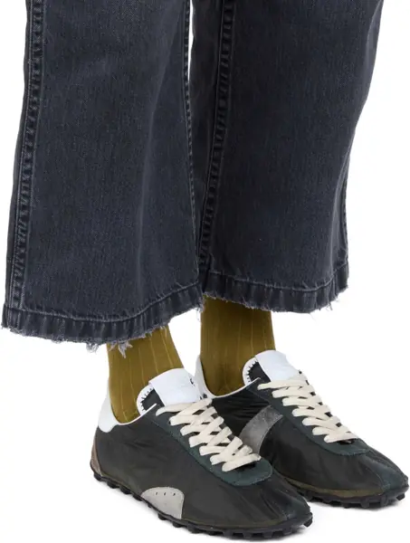 Sneakers Maison Margiela Nylon Sprinters Sneakers DUSTY GREEN/BLACK Barbati (BM 19644713) 5