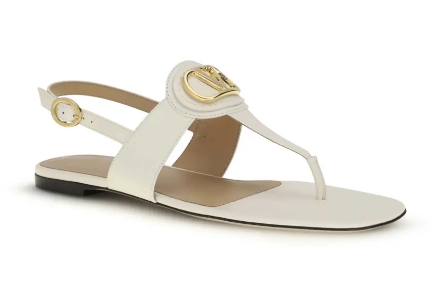 Sandale Valentino Garavani Leather thong Sandals IVORY Femei (BM 19644716) 2