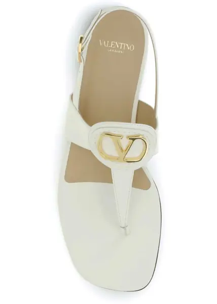 Sandale Valentino Garavani Leather thong Sandals IVORY Femei (BM 19644716) 4
