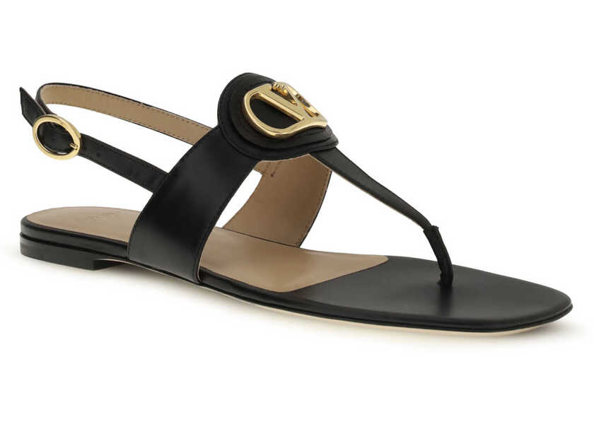 Sandale Valentino Garavani Leather thong Sandals NERO Femei (BM 19644719) 2