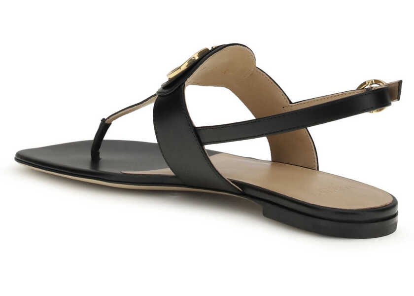 Sandale Valentino Garavani Leather thong Sandals NERO Femei (BM 19644719) 3