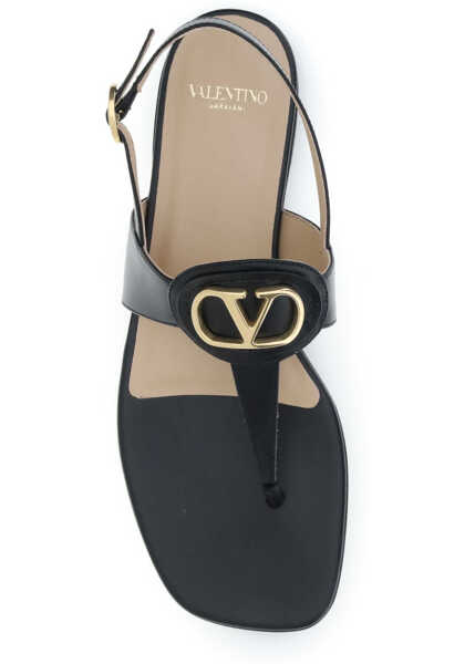 Sandale Valentino Garavani Leather thong Sandals NERO Femei (BM 19644719) 4