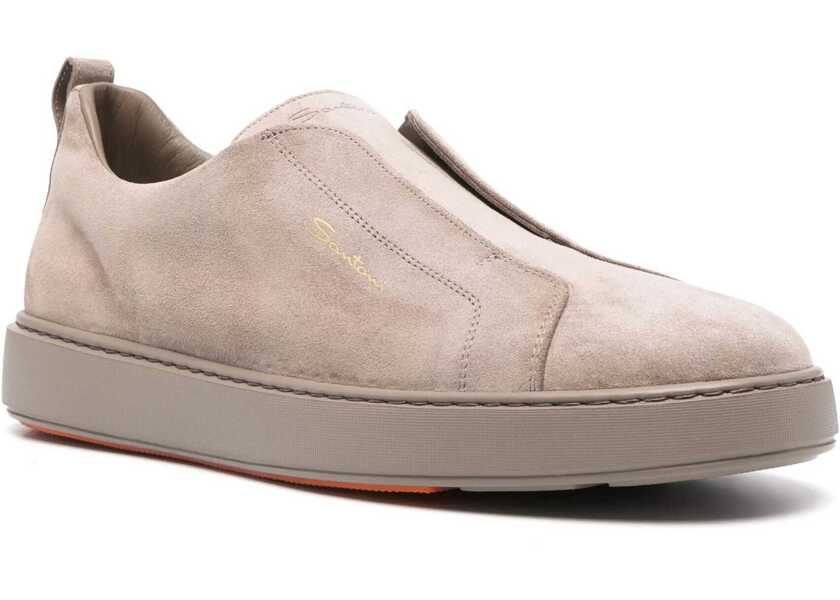 Sneakers Santoni Suede slip-on Sneakers BROWN Barbati (BM 19644725) 2