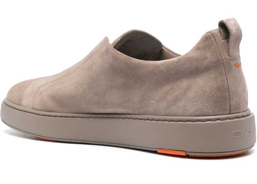 Sneakers Santoni Suede slip-on Sneakers BROWN Barbati (BM 19644725) 3
