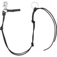 Coliere Necklace crafted from grained leather cord Barbati