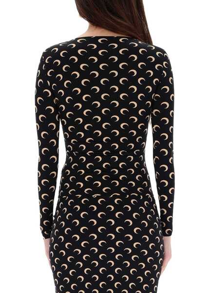 Bluze MARINE SERRE Long-Sleeved Top BLUE Femei (BM 19644806) 3