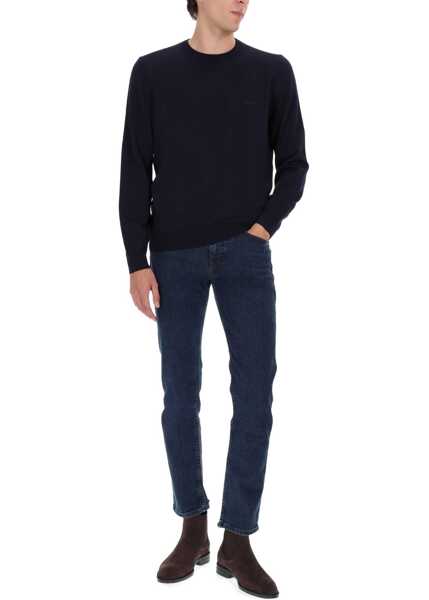 Pulovere Hugo Boss Logo Sweater BLUE Barbati (BM 19644836) 2