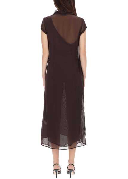 Rochii casual PALOMA WOOL Midi Dress Sully BROWN Femei (BM 19644884) 3