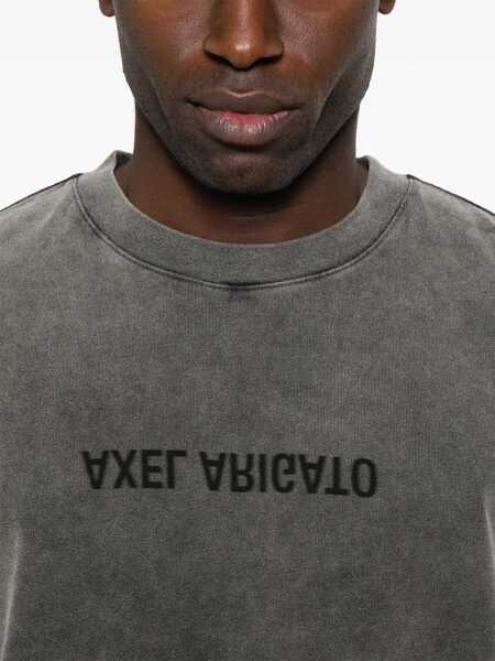 Tricouri AXEL ARIGATO T-Shirt With Logo CHARCOAL Barbati (BM 19644914) 4