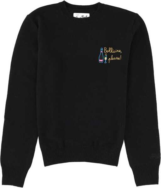 Bluze de trening Mc2 Saint Barth New Queen Jersey With Embroidery BLACK Femei (BM 19644917) 1