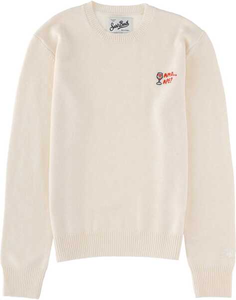 Bluze de trening Mc2 Saint Barth New Queen Jersey With Embroidery IVORY Femei (BM 19644920) 1