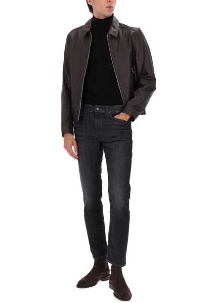 Geci de piele Hugo Boss Leather Jacket BROWN Barbati (BM 19644944) 2