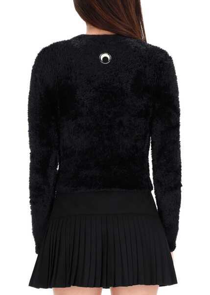 Pulovere casual MARINE SERRE Wild Fluffy Jersey BLACK Femei (BM 19644962) 3