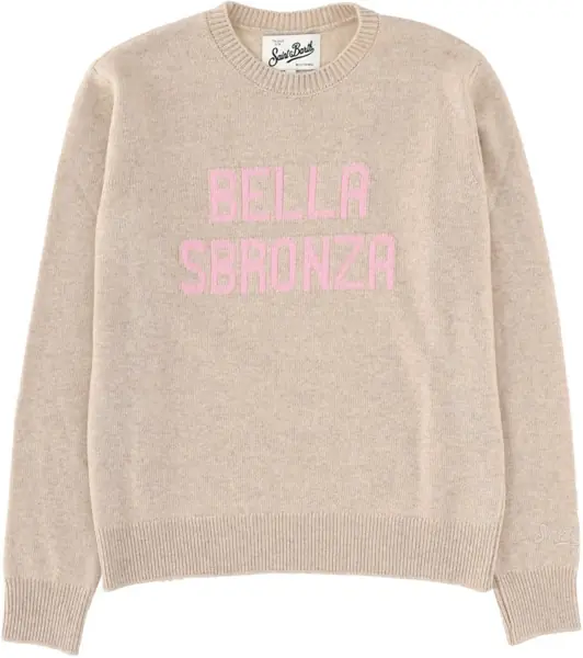 Pulovere casual Mc2 Saint Barth New Queen Jersey BEIGE Femei (BM 19644971) 1