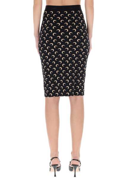 Fuste casual MARINE SERRE Midi Skirt Moon BEIGE Femei (BM 19644980) 4