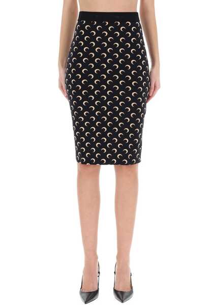 Fuste casual MARINE SERRE Midi Skirt Moon BEIGE Femei (BM 19644980) 1