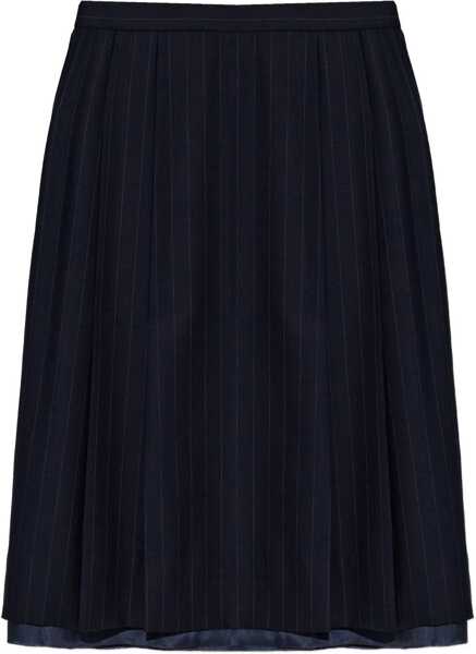 Fuste casual Maison Margiela Wool Midi Skirt BLUE Femei (BM 19645001) 1