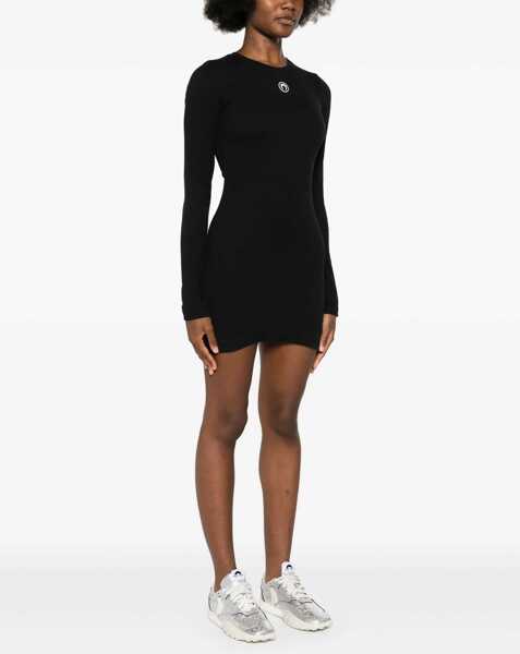 Rochii casual MARINE SERRE Mini Dress With Logo BLACK Femei (BM 19645004) 3