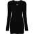 MARINE SERRE Mini Dress With Logo BLACK