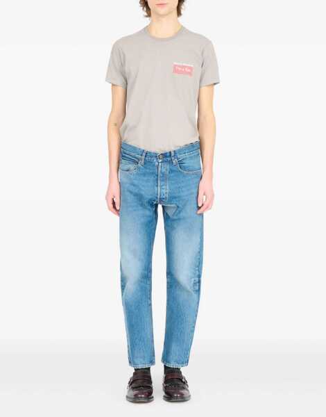 Blugi drepti Maison Margiela Jeans With Shelter Detail BLUE Barbati (BM 19645037) 2