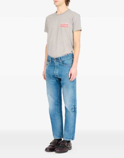 Blugi drepti Maison Margiela Jeans With Shelter Detail BLUE Barbati (BM 19645037) 5