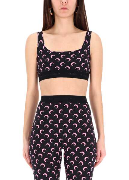 Sutiene MARINE SERRE Top Bra Moon BLACK Femei (BM 19645055) 1