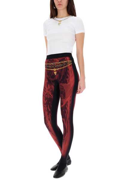 Pantaloni casual MARINE SERRE Wet Nuisette Leggings RED Femei (BM 19645070) 2
