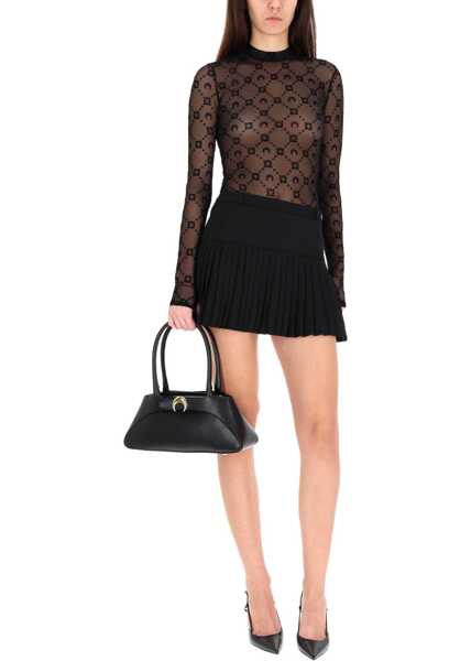 Fuste casual MARINE SERRE Wool Miniskirt BLACK Femei (BM 19645079) 2