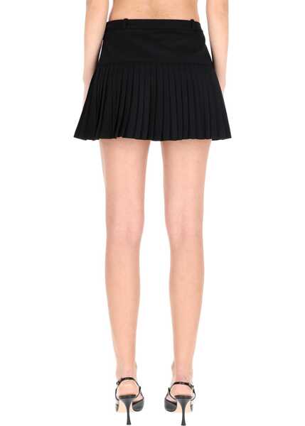 Fuste casual MARINE SERRE Wool Miniskirt BLACK Femei (BM 19645079) 4
