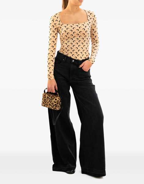 Bluze MARINE SERRE Long-Sleeved Top BEIGE Femei (BM 19645094) 2