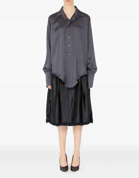 Tricouri Maison Margiela Long-Sleeved Shirt GREY Femei (BM 19645100) 2