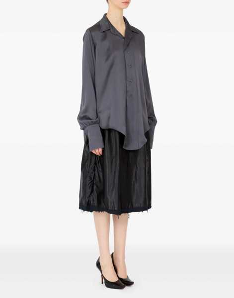 Tricouri Maison Margiela Long-Sleeved Shirt GREY Femei (BM 19645100) 3