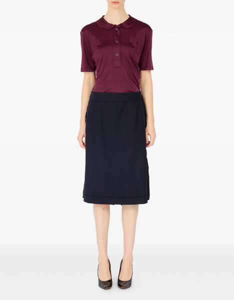 Fuste casual Maison Margiela Midi Skirt With Zipper Detail BLUE Femei (BM 19645136) 2