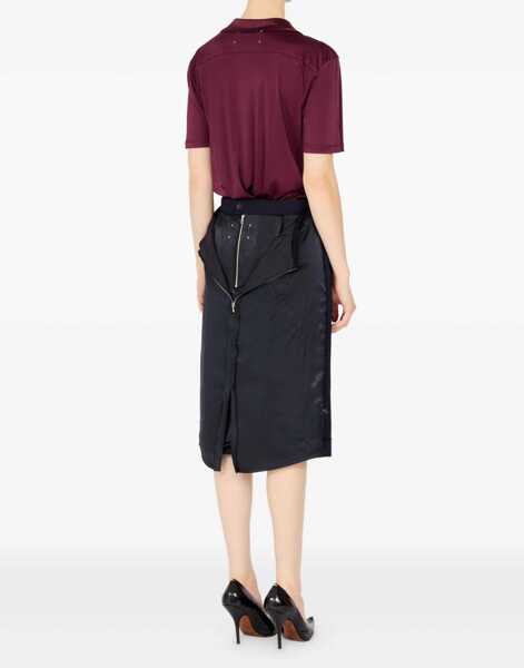 Fuste casual Maison Margiela Midi Skirt With Zipper Detail BLUE Femei (BM 19645136) 4