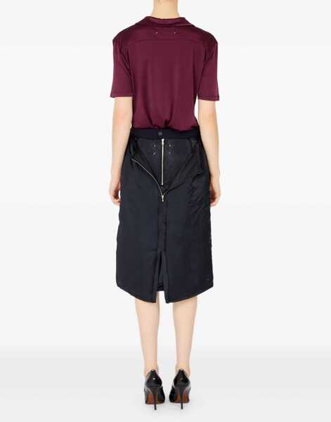 Fuste casual Maison Margiela Midi Skirt With Zipper Detail BLUE Femei (BM 19645136) 5