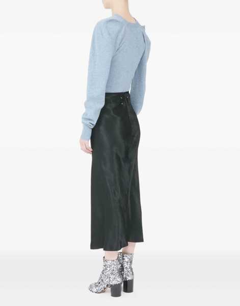 Fuste casual Maison Margiela Satin Midi Skirt BLACK Femei (BM 19645151) 4