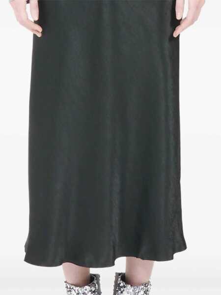 Fuste casual Maison Margiela Satin Midi Skirt BLACK Femei (BM 19645151) 5
