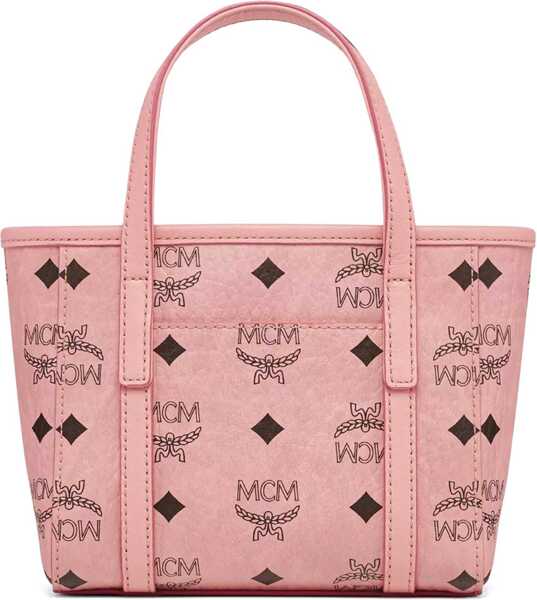 Genti de mana MCM Extra-Mini Toni Top-Zip Bag In Visetos PINK Femei (BM 19645223) 2