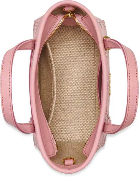 Genti de mana MCM Extra-Mini Toni Top-Zip Bag In Visetos PINK Femei (BM 19645223) 4