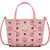 MCM Extra-Mini "Toni Top-Zip" Bag In Visetos PINK