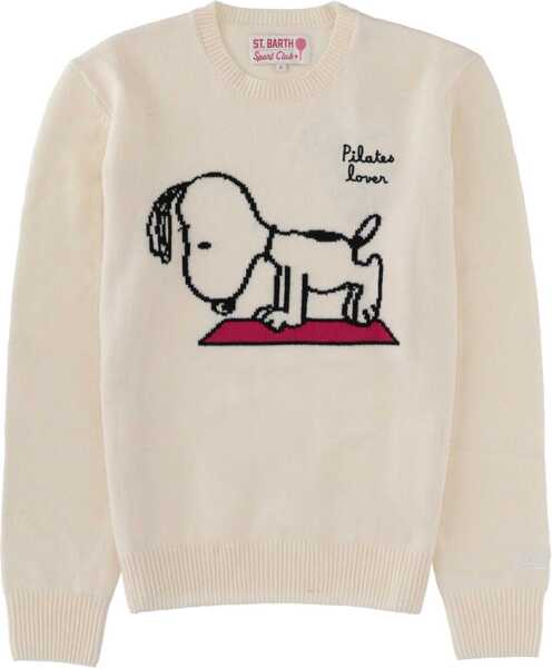 Pulovere casual Mc2 Saint Barth New Queen Jersey WHITE Femei (BM 19645244) 1