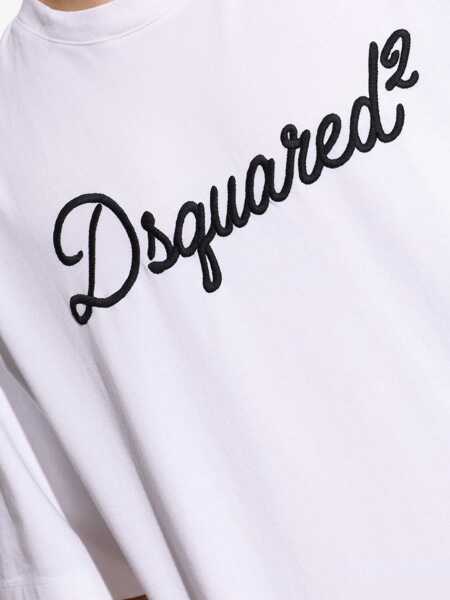 Tricouri DSQUARED2 T-shirt with logo WHITE Barbati (BM 19645550) 5