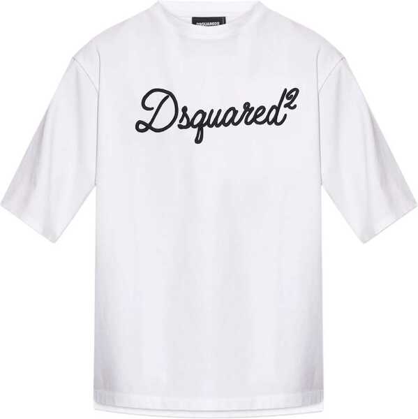 Tricouri DSQUARED2 T-shirt with logo WHITE Barbati (BM 19645550) 1