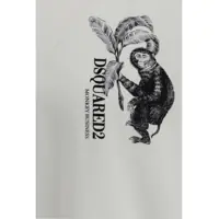 Tricouri pentru Barbati - Tricouri DSQUARED2 Monkey business T-shirt WHITE Barbati (BM 19645556) - B-mall.ro