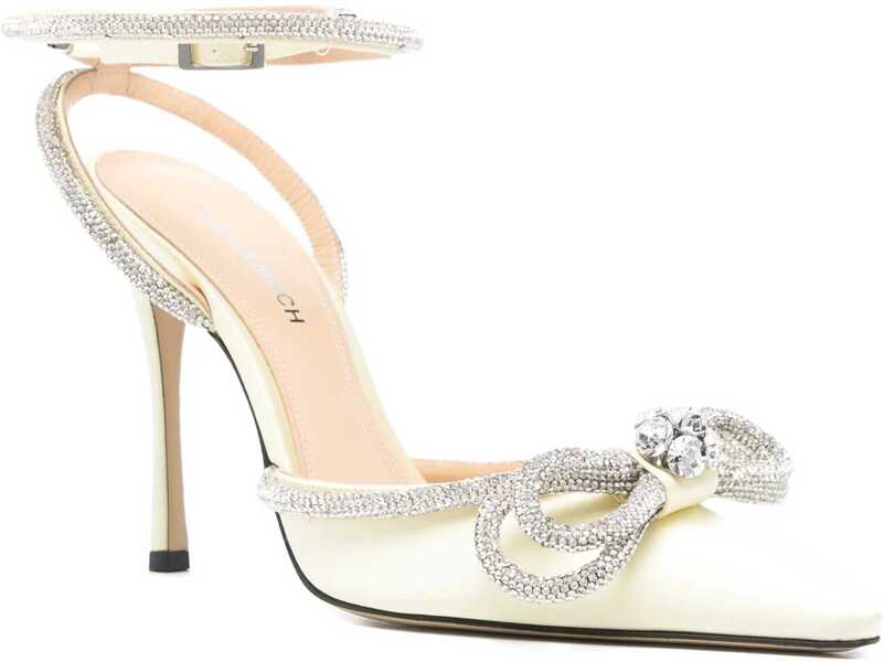 Sandale MACH & MACH Satin Pumps PASTEL YELLOW Femei (BM 19645559) 2